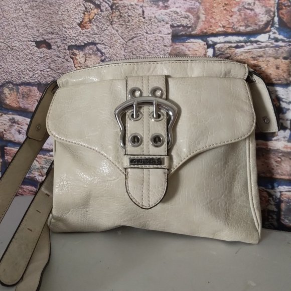 5 For $30 Cream Faux Leather Shoulder Crossbody Bag - Picture 1 of 6